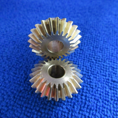Các bộ phận gia công vi mô chính xác cao đường kính nhỏ bền CNC đồng Bevel Gear với răng cong