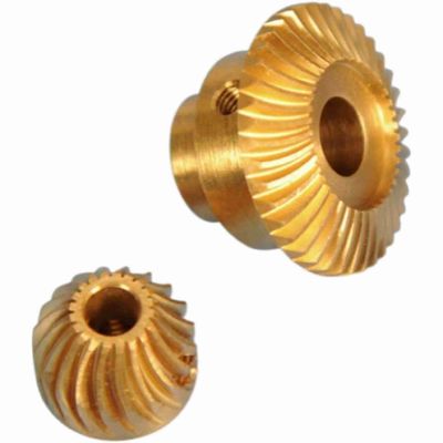 High-Precision Brass Spiral Precision Instrument Custom Industrial Gear