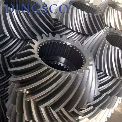 Bộ bánh răng côn xoắn ốc 20CrMnTi tùy chỉnh để truyền tải điện cho máy công nghiệp