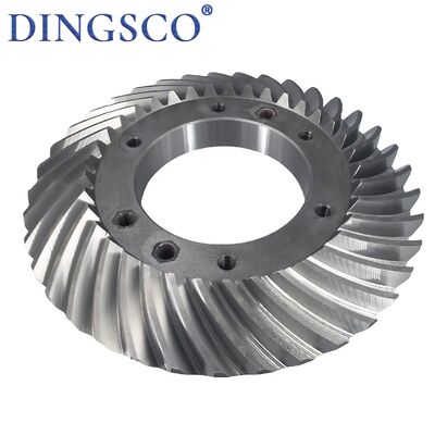 Bánh răng vi sai loại mặt bích bánh răng côn xoắn ốc chịu tải nặng cho máy công nghiệp